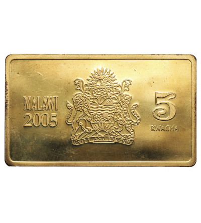 Malawi. 5 Kwacha 2005, cruiser USS Missouri