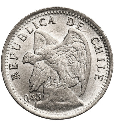 Chile, Republic. 10 Centavos 1915, Condor
