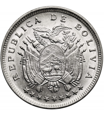 Boliwia, Republic. 20 Centavos 1909 H