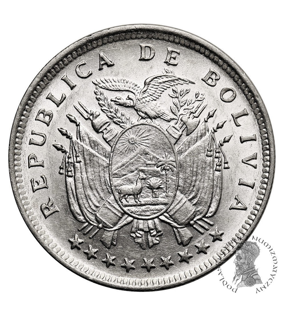 Boliwia, Republika. 20 Centavos 1909 H