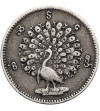 Myanmar, (Burma). 1 Mat CS 1214 / 1852 AD, Peacock