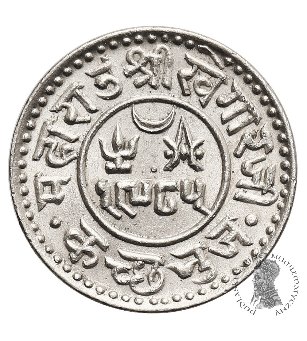 Indie - Kutch 1/2 Kori, VS 1985 / 1928 AD, Khengarji III 1875-1942 AD - Jerzy V