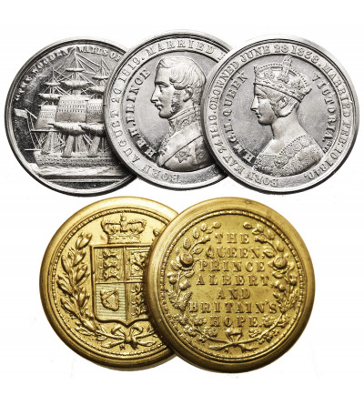 Great Britain, Victoria (1837-1901). Set of three Victorian commemorative medals from 1840