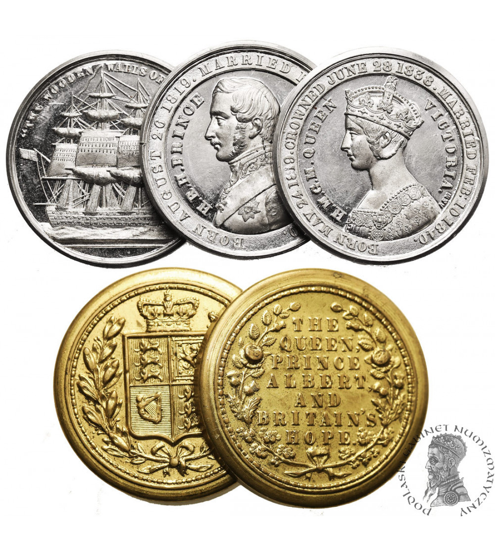 Great Britain, Victoria (1837-1901). Set of three Victorian commemorative medals from 1840