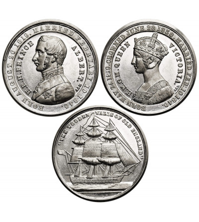 Great Britain, Victoria (1837-1901). Set of three Victorian commemorative medals from 1840