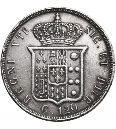 Włochy, Królestwo Neapolu & Sycylii, Ferdynand II (1830-1859). 120 Grana 1853