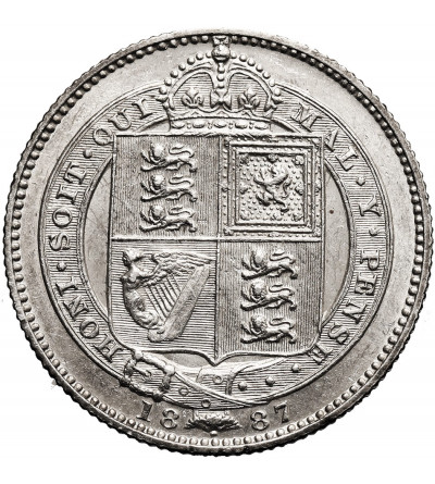 Wielka Brytania, Wiktoria (1837-1901). 1 Szyling (Shilling) 1887