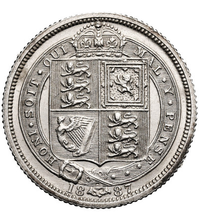 Wielka Brytania, Wiktoria (1837-1901). 6 pensów 1887