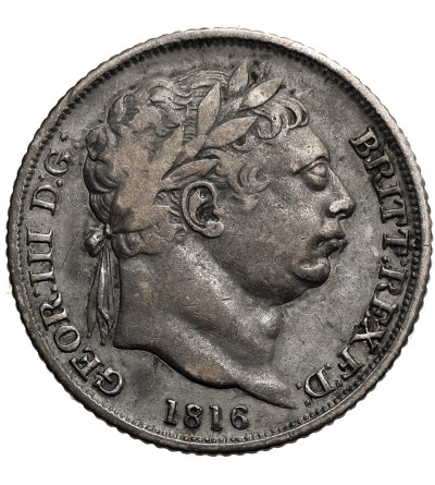 Wielka Brytania, Jerzy III (1760-1820). 6 pensów 1816