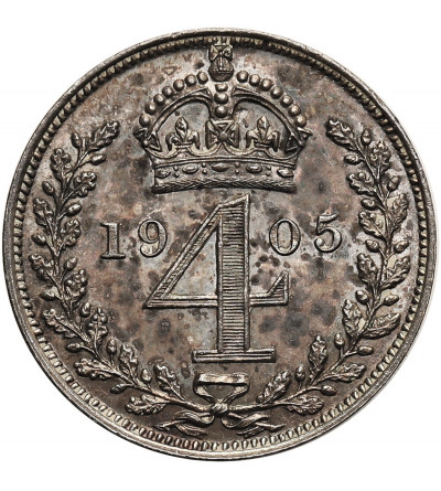 Great Britain, Edward VII (1901-1910). 4 Pence 1905, Maundy