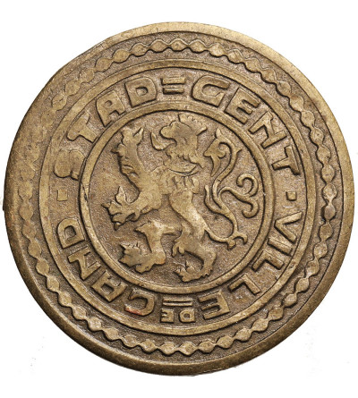 Belgium, Ghent, Albert I (1909-1934) - German Occupation. 1 Franc (Franken) 1915