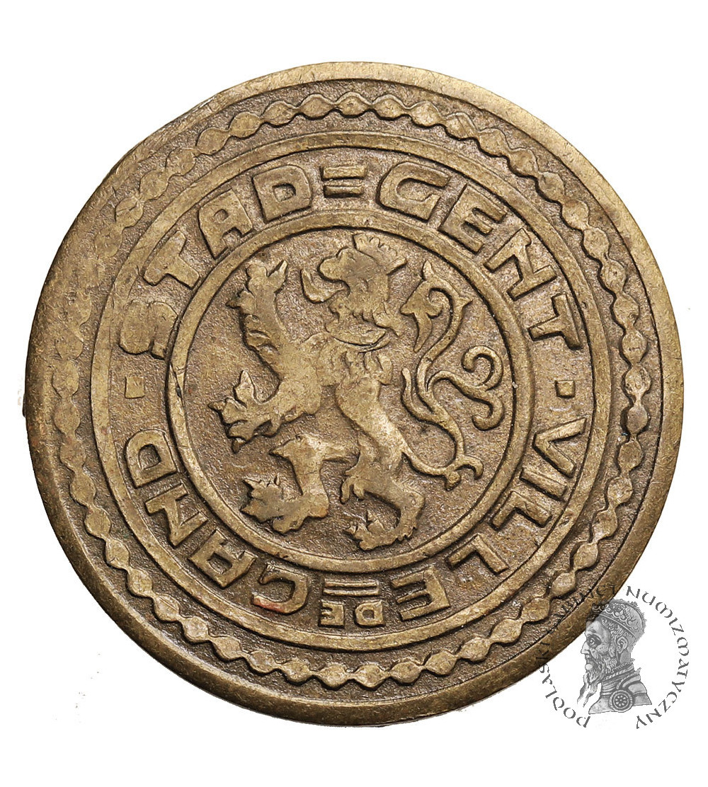 Belgium, Ghent, Albert I (1909-1934) - German Occupation. 1 Franc (Franken) 1915