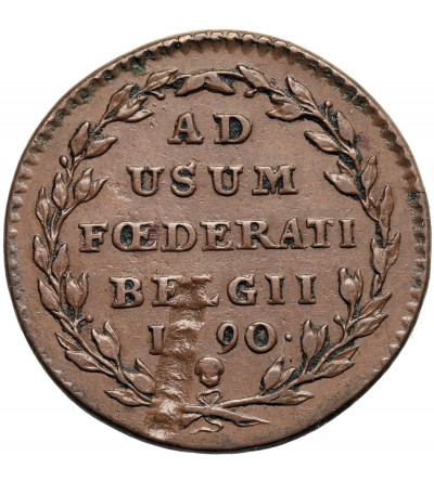 Niderlandy Austriackie (Belgia). 2 Liards / Oorden 1790, Bruksela - Belgijskie Powstanie