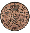 Belgium, Leopold II (1865-1909). 1 Centime 1907, DER BELGEN