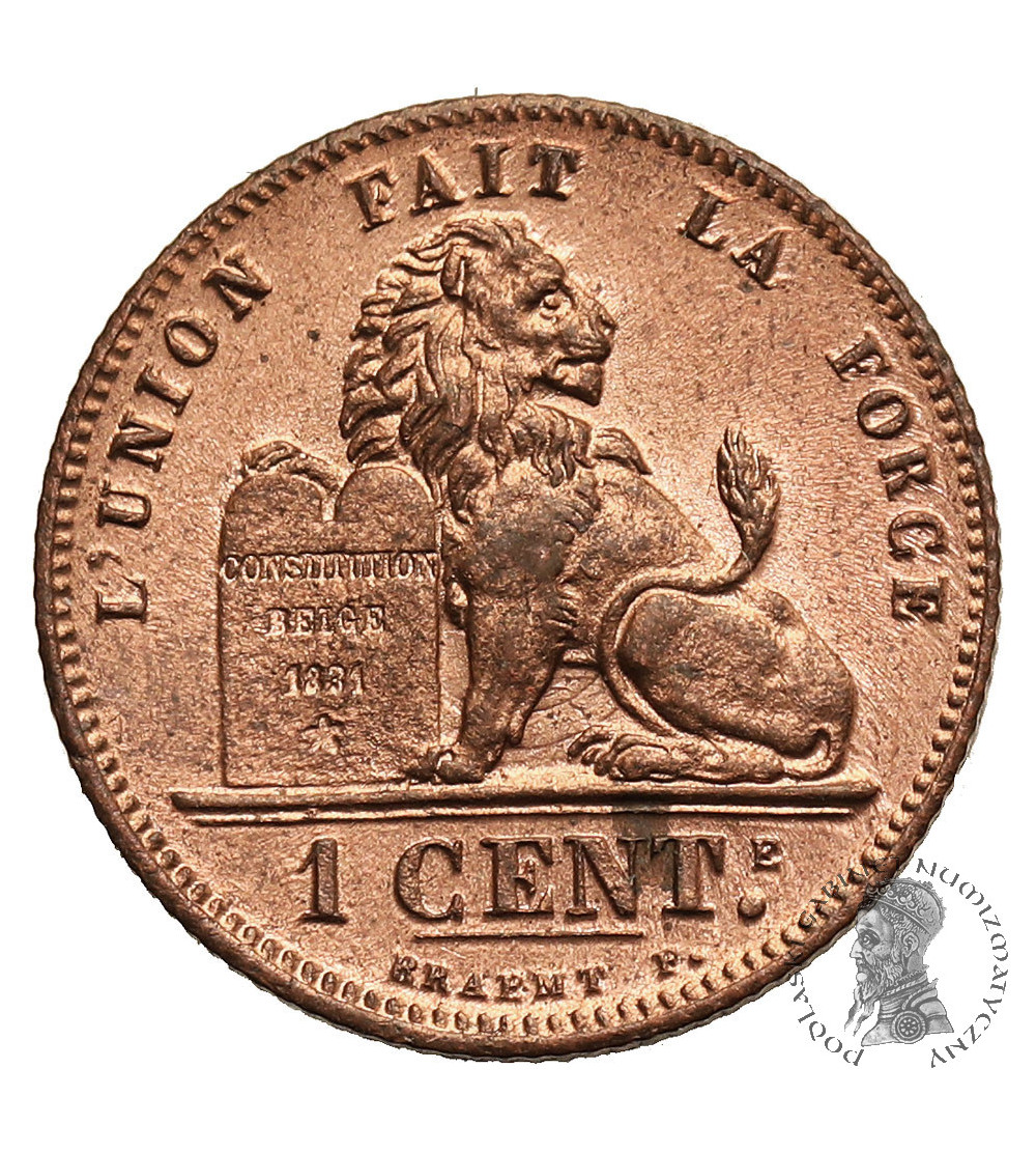 Belgia, Leopold II (1865-1909). 1 Centime 1902, DES BELGES