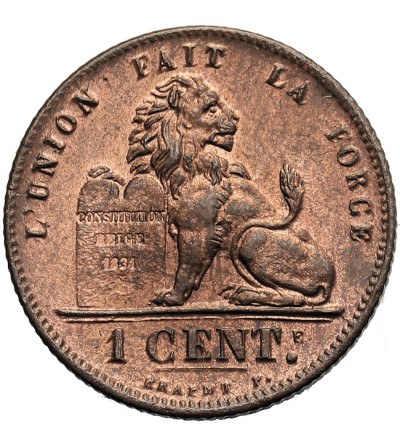 Belgia, Leopold II (1865-1909). 1 Centime 1902, DES BELGES