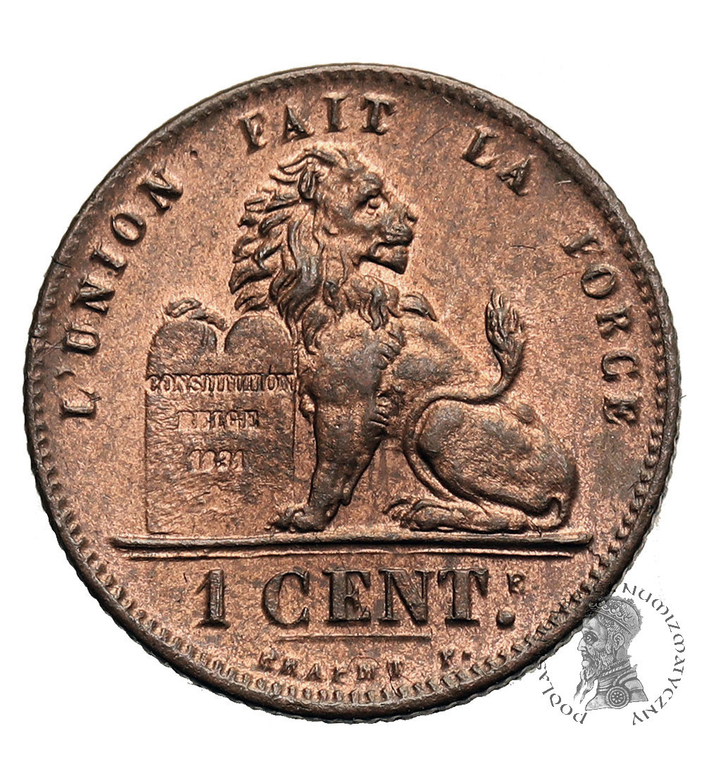 Belgia, Leopold II (1865-1909). 1 Centime 1902, DES BELGES