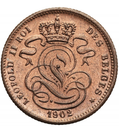 Belgia, Leopold II (1865-1909). 1 Centime 1902, DES BELGES