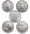 Latvia. Set of 5 x 1 Lats 2010-2013 - 5 commemorative coins
