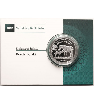 Poland. 20 Zlotych 2014, Polish konik horse (Equus caballus gmelini), Animals of the World series - Proof