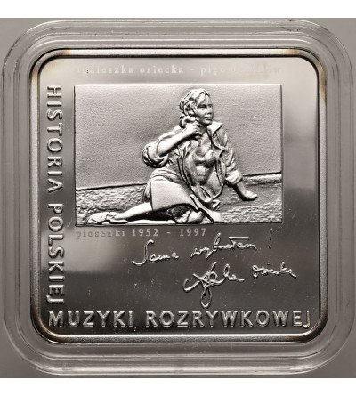 Poland. 10 Zlotych 2013, Agnieszka Osiecka, History of Polish Popular Music - Proof