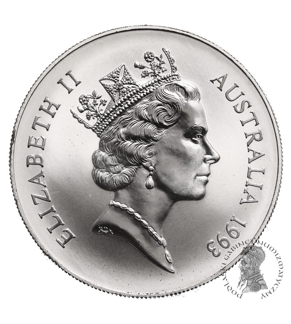 Australia, Elżbieta II (1952-2022). 1 dolar 1993, Kangur - 1 Oz .999