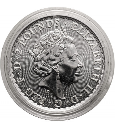 Wileka Brytania, Elżbieta II (1952-2022). 2 funty 2021, ,,Britannia" - 1 Oz .999