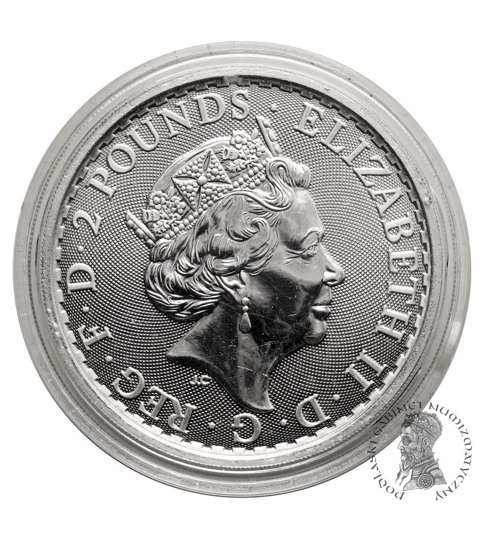 Wileka Brytania, Elżbieta II (1952-2022). 2 funty 2021, ,,Britannia" - 1 Oz .999