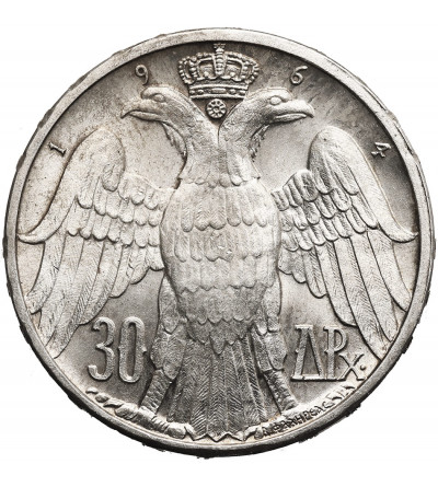 Grecja, Konstantyn II (1964-1973). 30 drachm 1964, Ślub Królewski