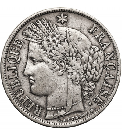 Francja, Druga Republika (1848-1852). 5 franków 1850 A, Paryż, Ceres