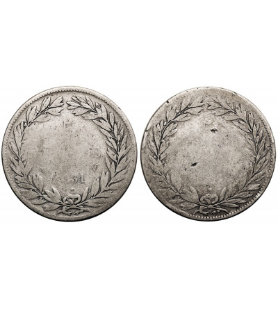 France, Louis-Philippe (1830-1848). Set of 2 x 5 Francs 1831