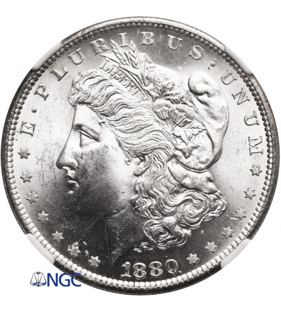USA. Morgan Dolar 1880 S, San Francisco - NGC MS 63