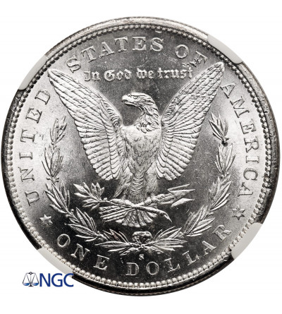 USA. Morgan Dolar 1880 S, San Francisco - NGC MS 63