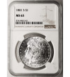 USA. Morgan Dolar 1881 S, San Francisco - NGC MS 63