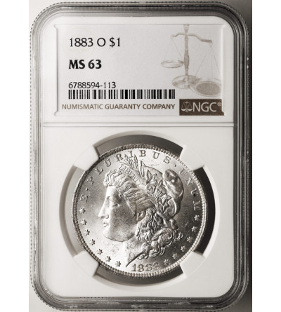 USA. Morgan Dolar 1883 O, Nowy Orlean - NGC MS 63