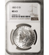 USA. Morgan Dolar 1883 O, Nowy Orlean - NGC MS 63
