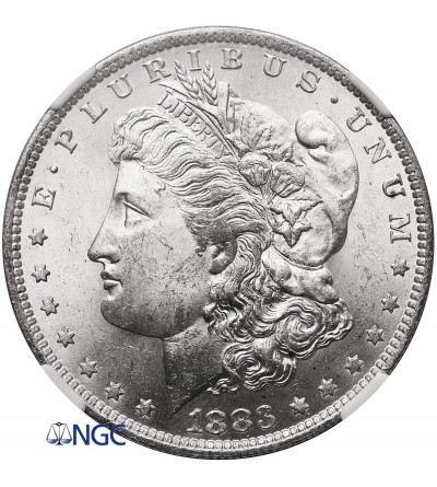 USA. Morgan Dolar 1883 O, Nowy Orlean - NGC MS 63