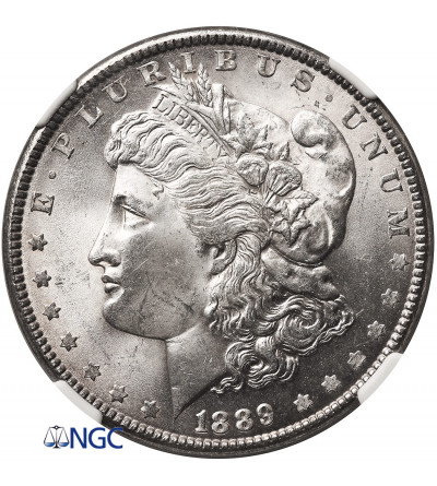 USA. Morgan Dollar 1889, Philadelphia - NGC MS 63