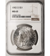 USA. Morgan Dollar 1902 O, New Orleans - NGC MS 63