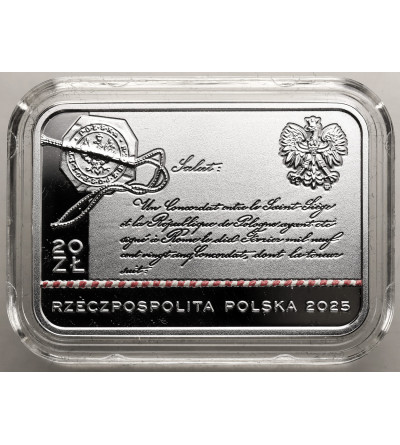 Poland. 20 Zlotych 2025, 100th anniversary of the Concordat between the Holy See and the Republic of Poland - Proof