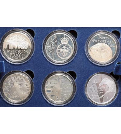 Commonwealth, Elizabeth II (1952-2022). Commemorative set 2012 - the Queen's Diamond Jubilee, 6 pcs - Proof