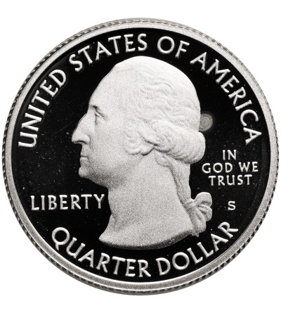 USA. Silver 1/4 Dollar “Washington Quarter” 2010 S, San Francisco, Yosemite, California