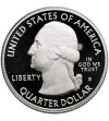 USA. Silver 1/4 Dollar “Washington Quarter” 2010 S, San Francisco, Yosemite, California