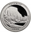 USA. Silver 1/4 Dollar “Washington Quarter” 2010 S, San Francisco, Yosemite, California