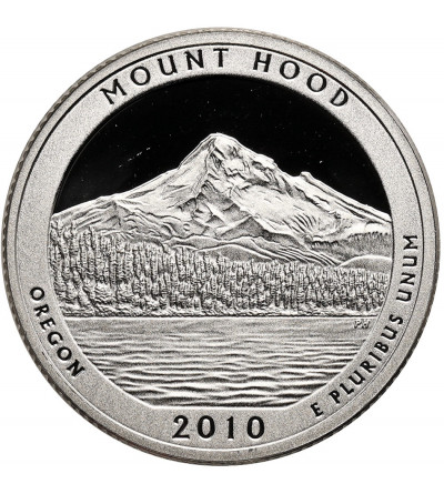 USA. 1/4 Dollar “Washington Quarter” 2010 S, San Francisco, Mount Hood, Oregon