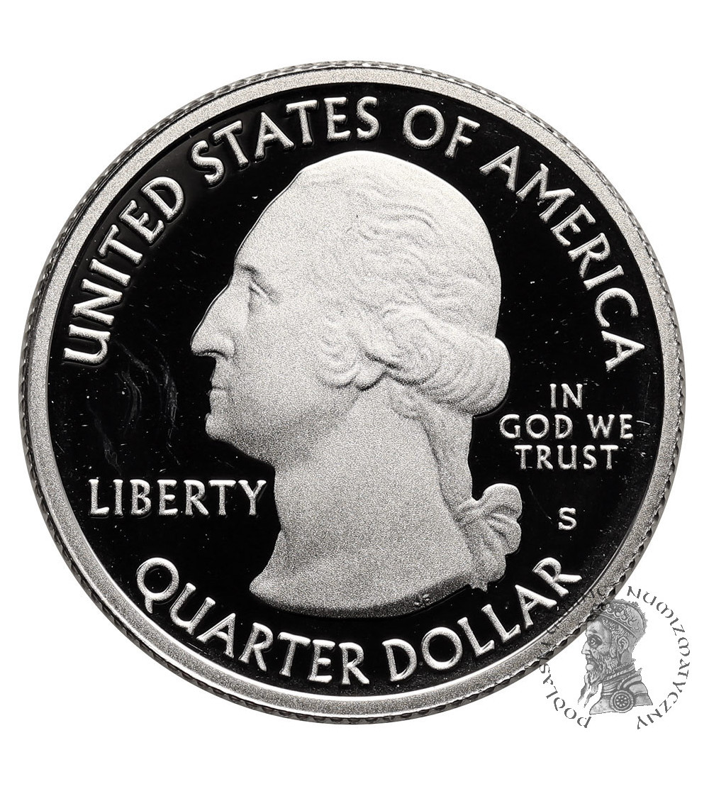 USA. 1/4 Dollar “Washington Quarter” 2010 S, San Francisco, Mount Hood, Oregon