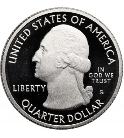 USA. Silver 1/4 Dollar “Washington Quarter” 2010 S, San Francisco, Hot Springs, Arkansas