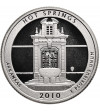 USA. 1/4 Dollar “Washington Quarter” 2010 S, San Francisco, Hot Springs, Arkansas