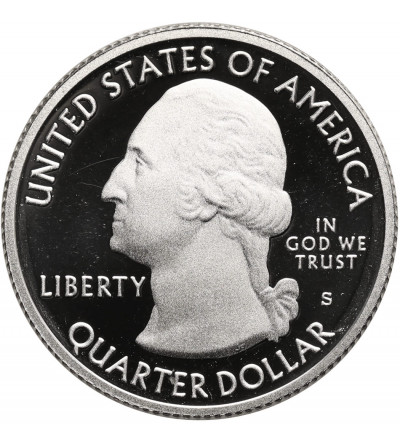 USA. Silver 1/4 Dollar “Washington Quarter” 2010 S, San Francisco, Grand Canyon, Arizona