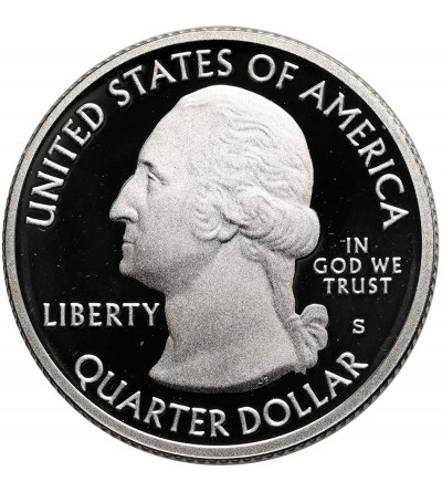 USA. Silver 1/4 Dollar “Washington Quarter” 2010 S, San Francisco, Grand Canyon, Arizona